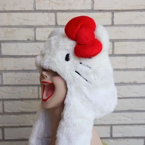 Hello Kitty Furry Hat with Pink Bow Hello Kitty Furry Hat with Pink Bow